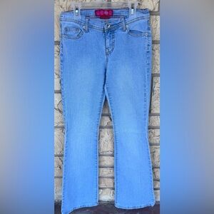 Glo Stretch Denim Jeans Long Size 3 Comfy Flare In style